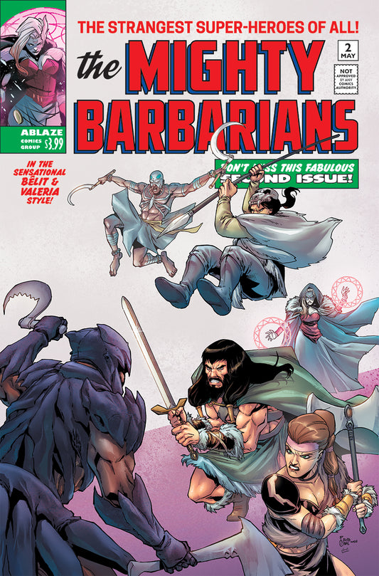 THE MIGHTY BARBARIANS #2 COVER D