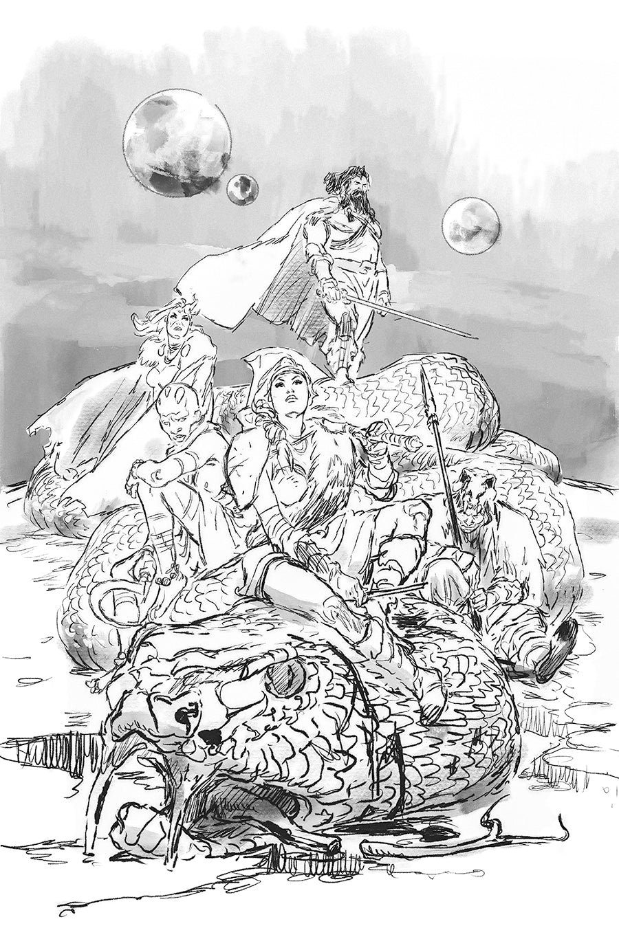 THE MIGHTY BARBARIANS #3 COVER I