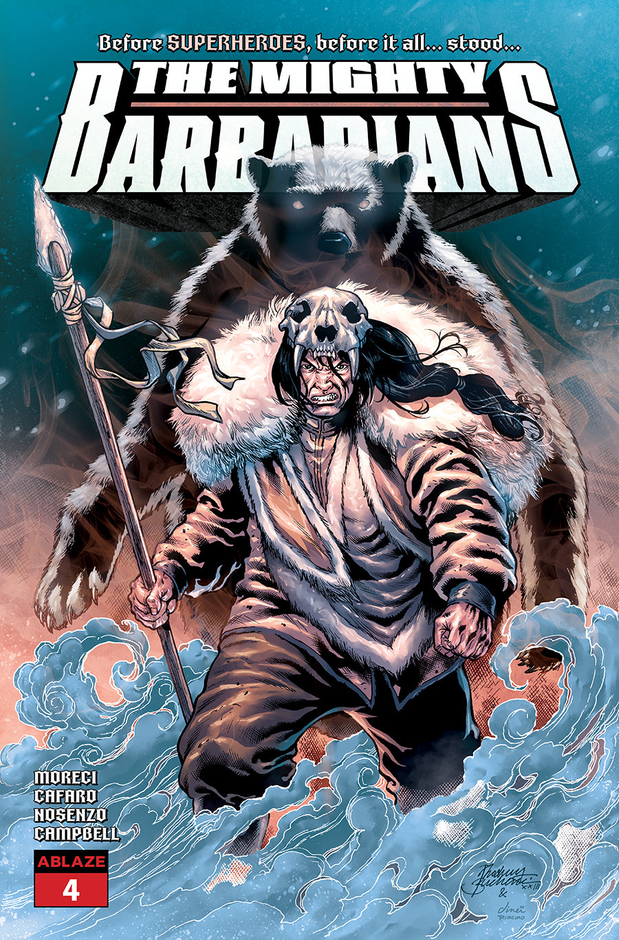 THE MIGHTY BARBARIANS #4 COVER B