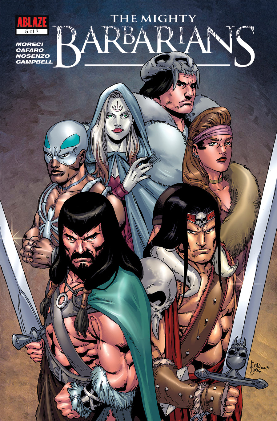 THE MIGHTY BARBARIANS #5 COVER D