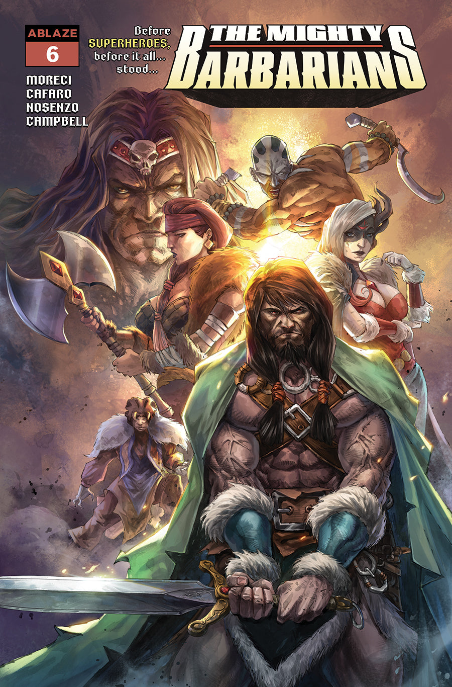 THE MIGHTY BARBARIANS #6 COVER A